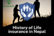 a picture which shows history of life insurance company in nepal