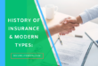 a blog banner of History of Insurance & Modern Types A Comprehensive Guide