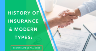 a blog banner of History of Insurance & Modern Types A Comprehensive Guide